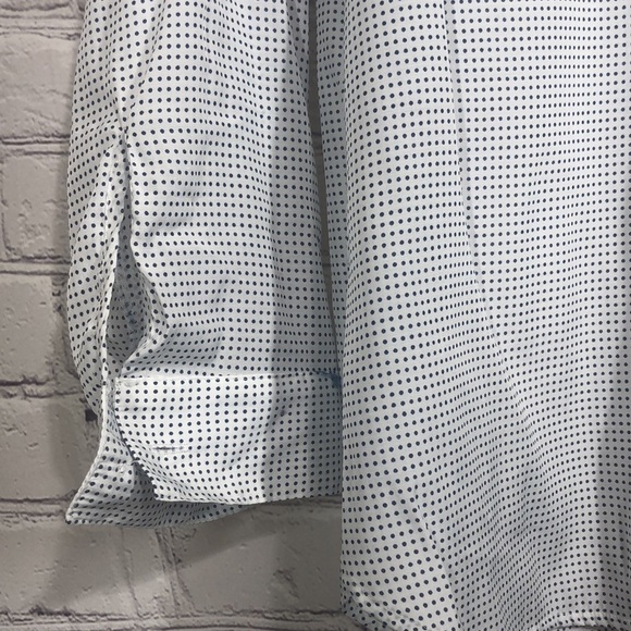 Express button up white with black dots - Picture 3 of 8